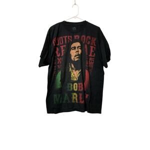 Bob Marley Roots Rock Raggae‎ T Shirt Adult XL Black Mens